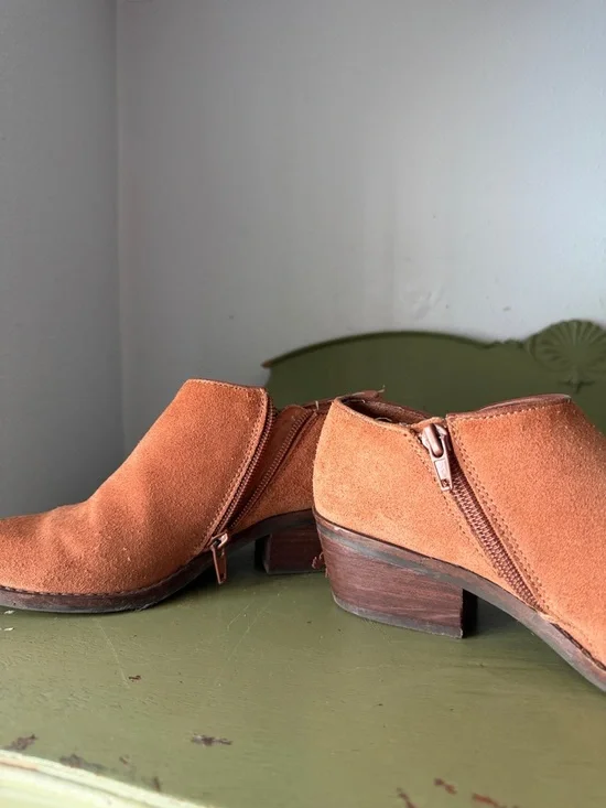 Lucky Brand Suede Ankle Booties - Picture 7 of 8